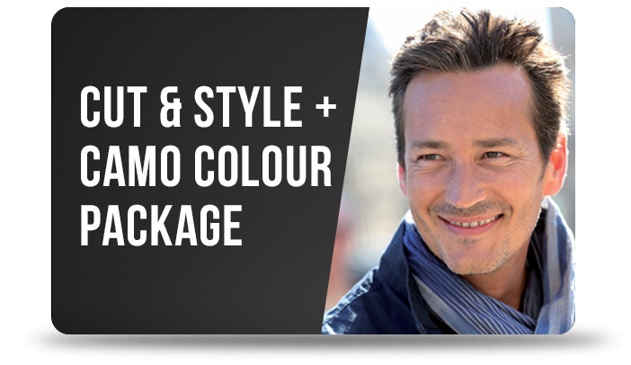 Image of Guys Grooming Cut & Style + Camo Colour Gift Card Package Gift Card